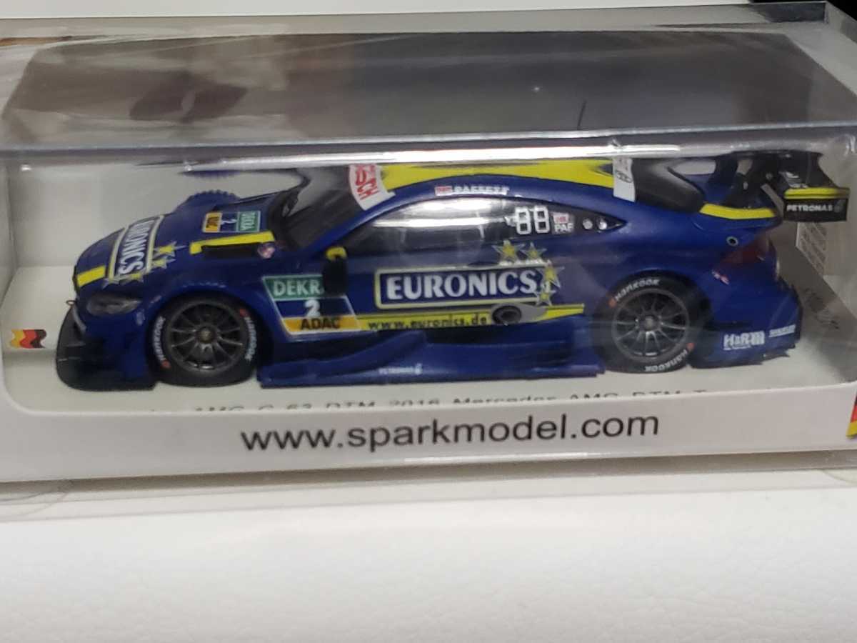 新品 1/43 スパーク SPARK Mercedes-AMG C63 DTM 2016 Mercedes-AMG DTM Team ART #2Gary Paffett