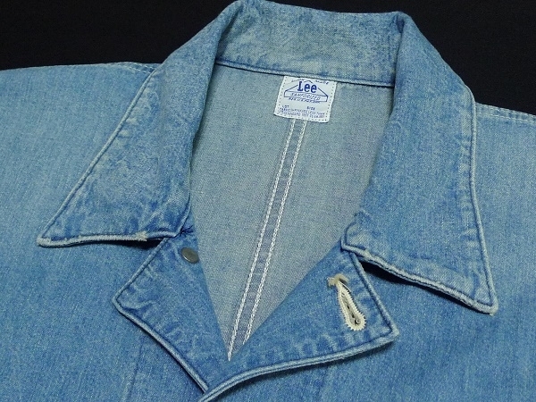 美品Leeリー復刻LM4803BoxyLocoJacketデニムカバーオールM(38)UsedWash\19800_画像6