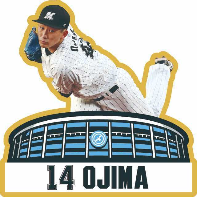 小島和哉 選手ピンバッジ ガチャ 2022 千葉ロッテマリーンズ ロッテ