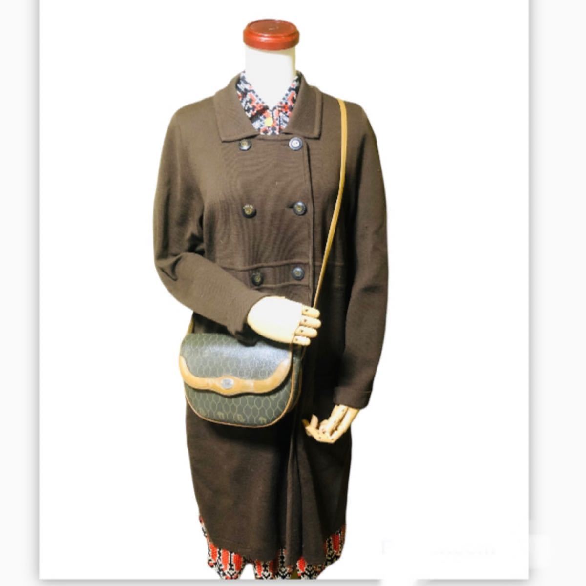 美品】☆ クリスチャンディオール Vintage ハニカム柄 バイカラー