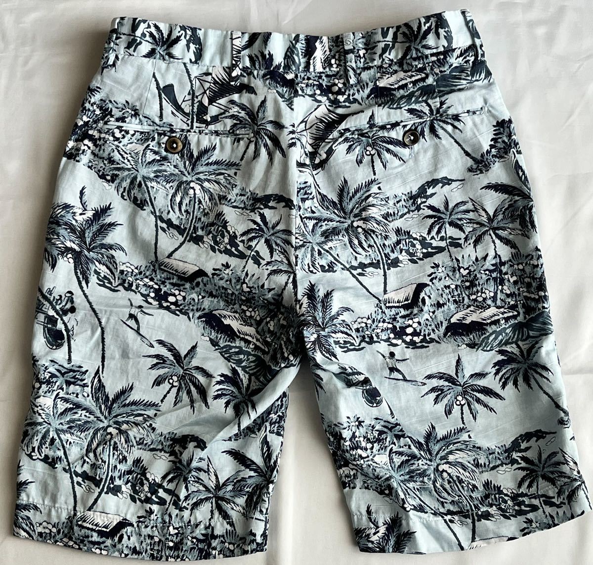 PT TORINO ピーティートリノ サイズ 42 XS〜S コットン 100% ショート パンツ ライトブルー系 BERMUDA FIT ハーフパンツ_画像7