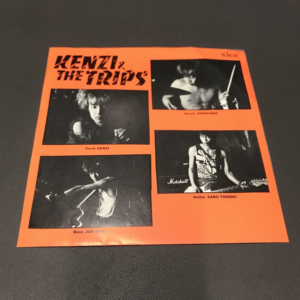 EP-009 KENJI＆THE TRIPS ケンジ＆トリップス ブラボージョニーは今夜もハッピー 非売品ソノシート LONDON NITE ロンナイ_画像1