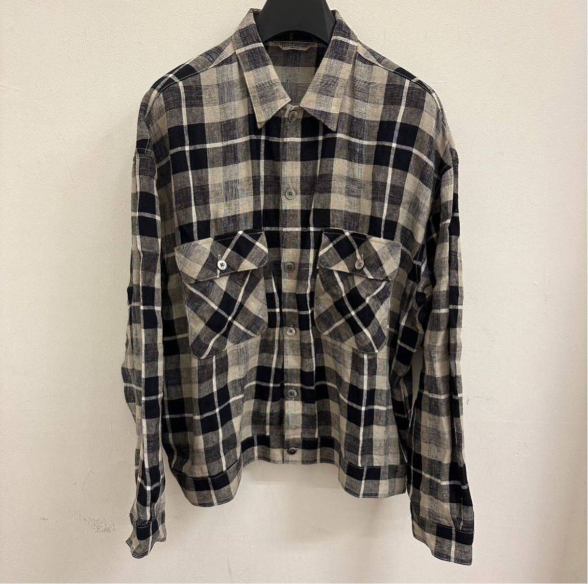 cootie Linen Check Work L/S Shirt｜Yahoo!フリマ（旧PayPayフリマ）