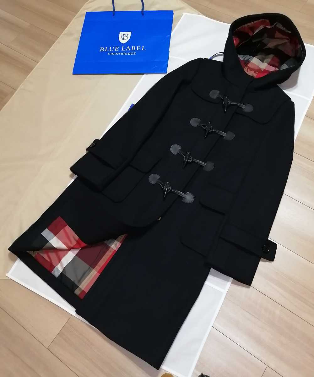 本物上質美品 ダッフルコート チェック柄 三陽商会 ノバチェック