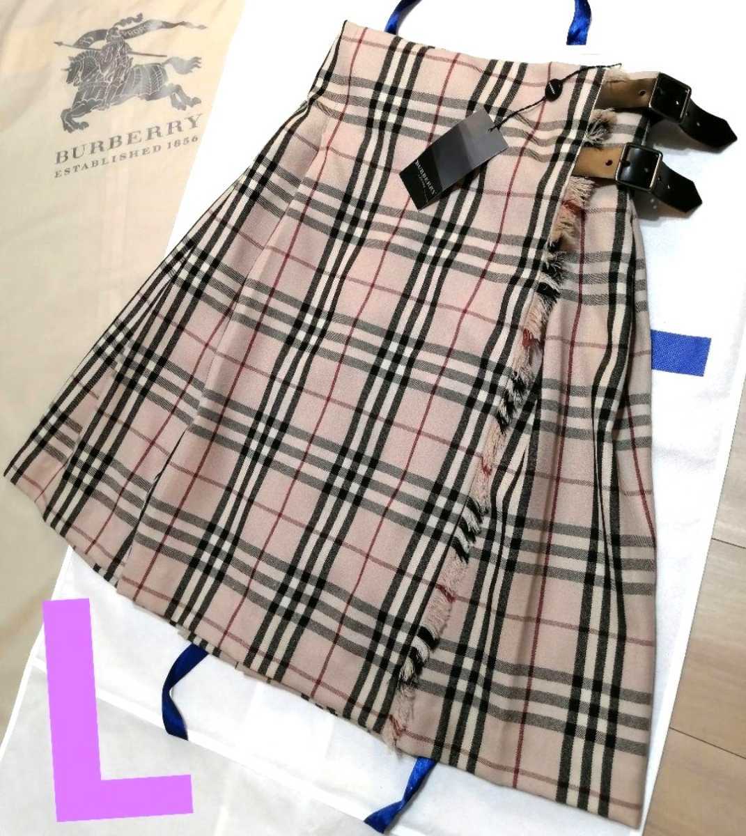 65%OFF【送料無料】 ♡BURBERRY♡ノバチェック♡ラップスカート♡Ｍ