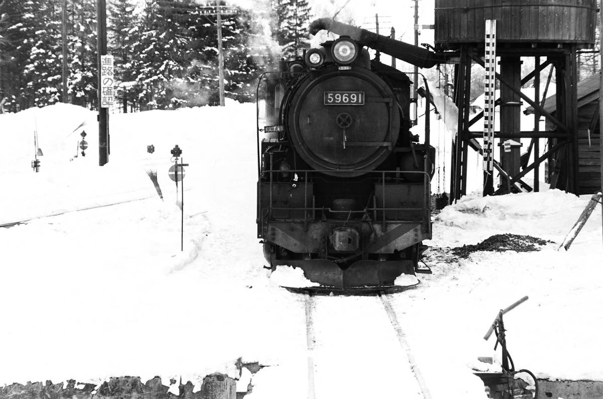 飾って楽しむ鉄道写真（去りゆく蒸気機関車：名寄本線 ） NO.63540023「59691」_画像2