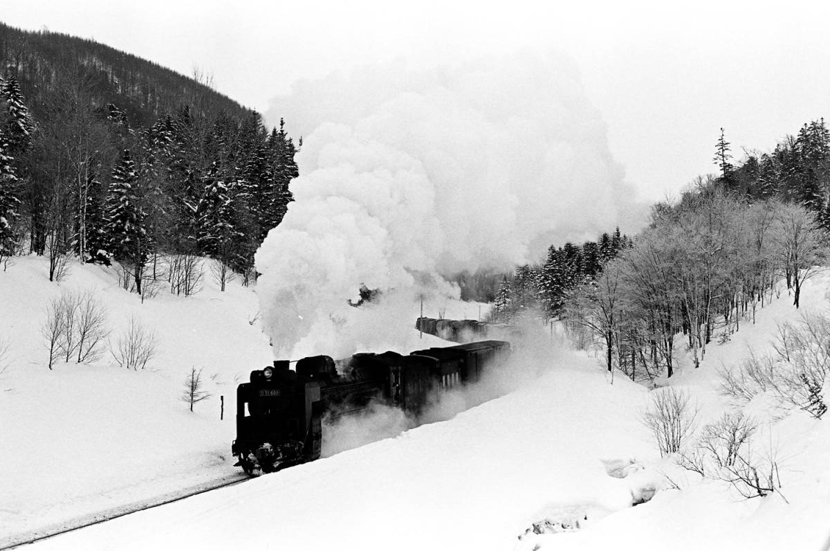 飾って楽しむ鉄道写真（去りゆく蒸気機関車：石北本線 ） NO.63540013「D51608」_画像2