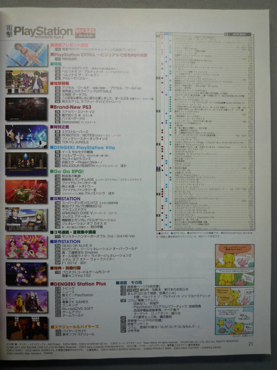 ★☆電撃PlayStation Vol.523 2012年8月9日号 中古品 送料無料　匿名配送☆★_画像8