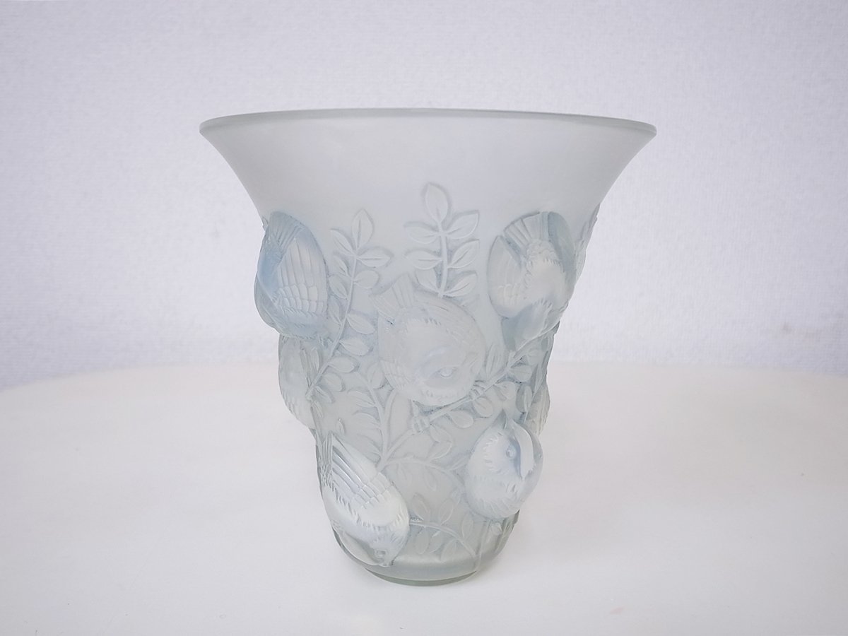 R.LALIQUE　ルネ・ラリック　SAINT-FRANCOIS 　サン・フランソワ　1930年　花瓶　フラワーベース　乳白色_画像2