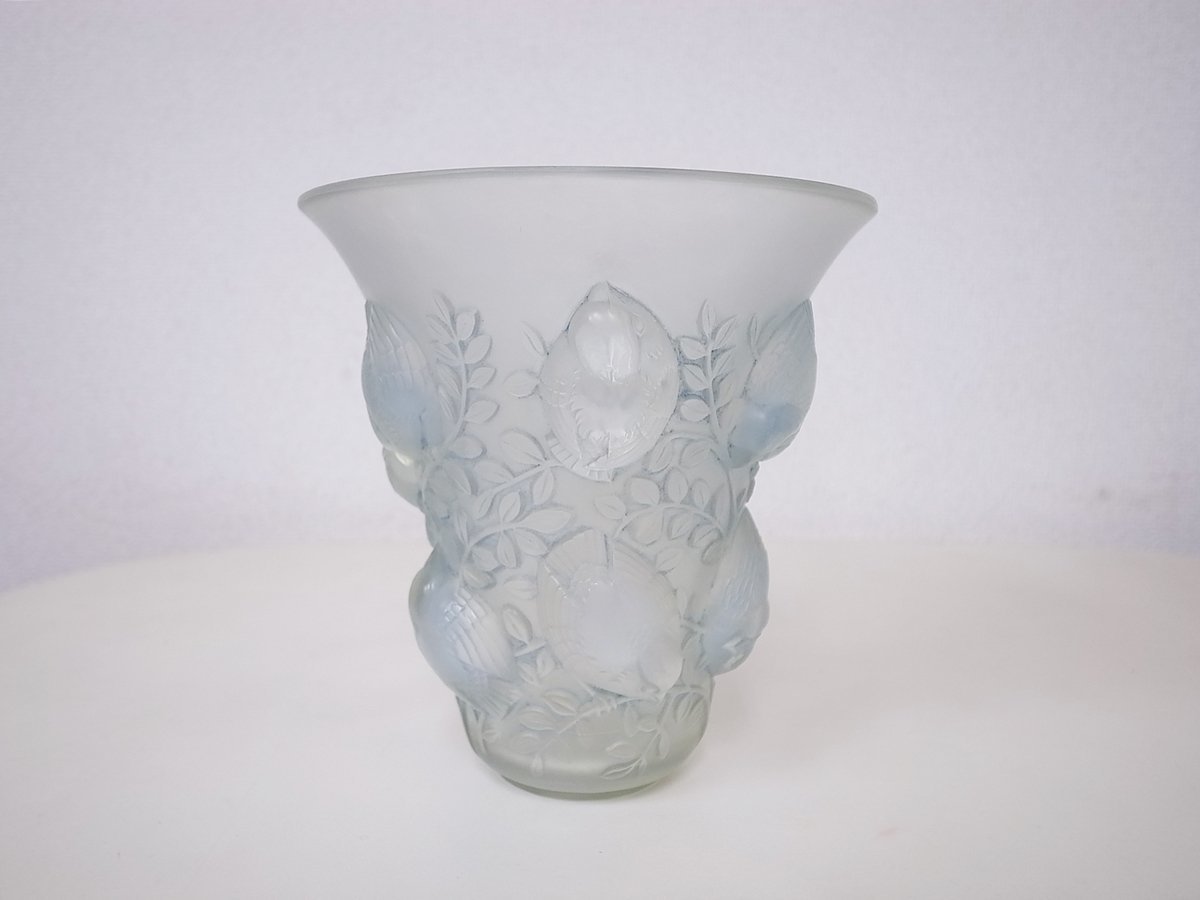 R.LALIQUE　ルネ・ラリック　SAINT-FRANCOIS 　サン・フランソワ　1930年　花瓶　フラワーベース　乳白色_画像3