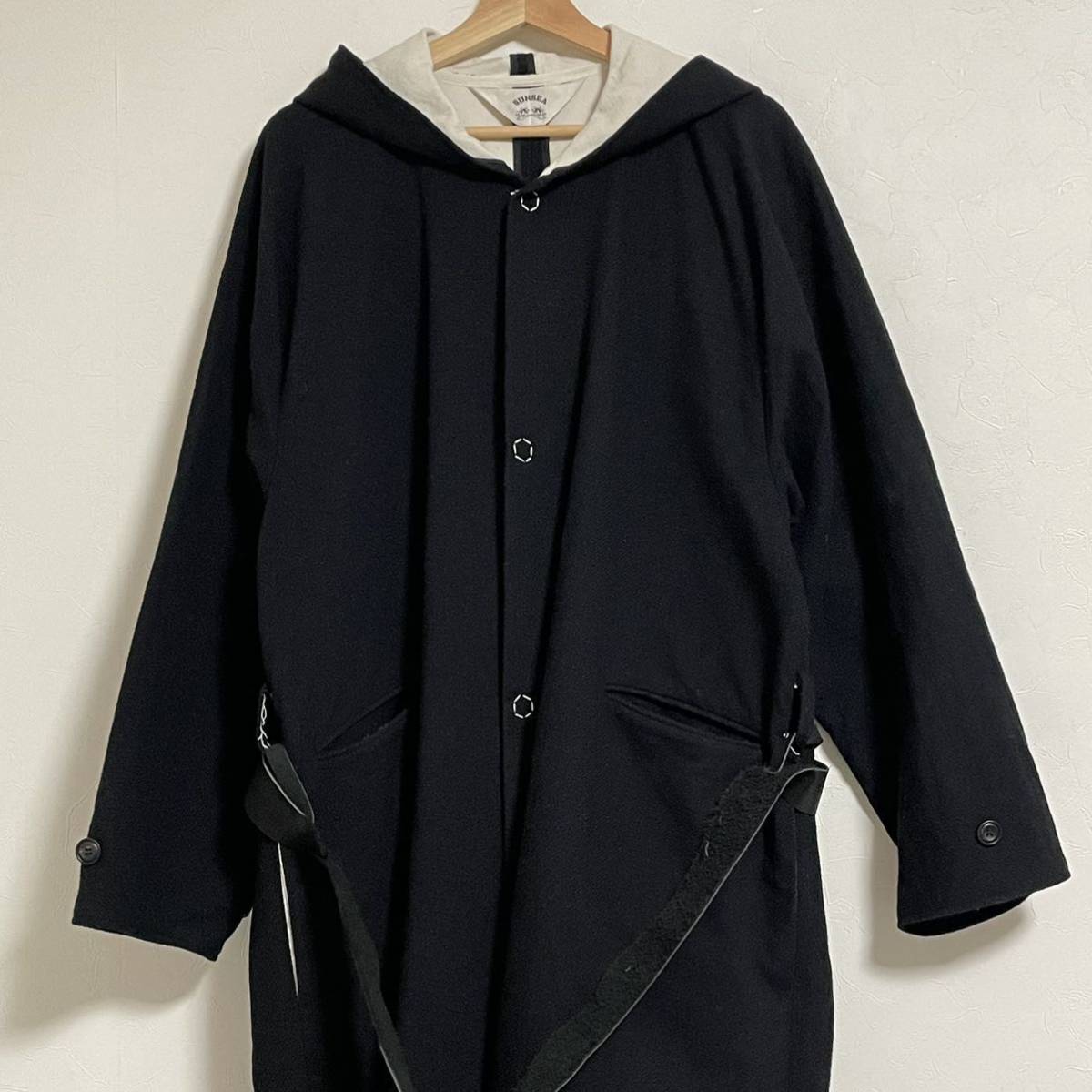 SUNSEA サンシー 17A33 W FACE WOOL JEDI COAT ダブルフェイス ウール ジェダイ ウールコート_画像3