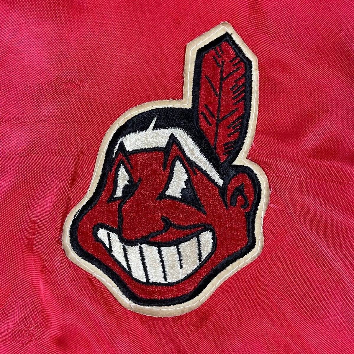 70-80s MLB Indians felco サテン スタジャン|USA|インディアンス|ワフー酋長|あいみょん 70-80s MLB Indians felco サテン スタジャン|USA|インディアンス|ワフー酋長|あいみょん