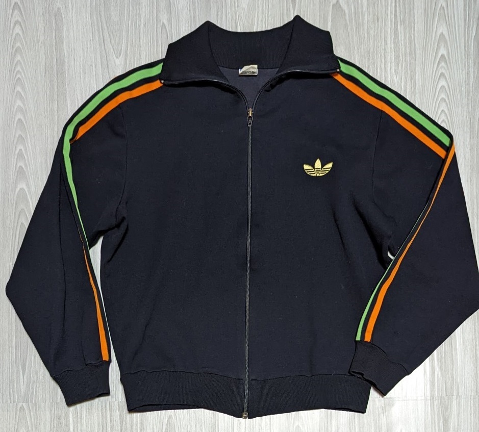 美品　アディダス デサント ATS-3F ジャージ トラックジャケット レアモデル　サイズ3　adidas DESCENTE 70s 西ドイツ製 ds10