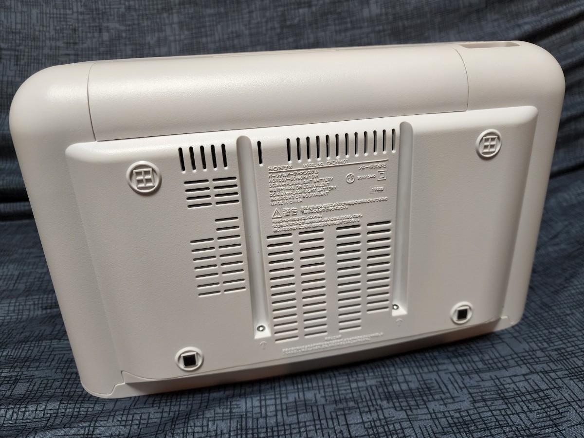 SONY CDラジカセ CFD-S401 ホワイト 動作品 CDピックアップ修理 SONY CDラジカセ CFD-S401 ホワイト 動作品 CDピックアップ修理