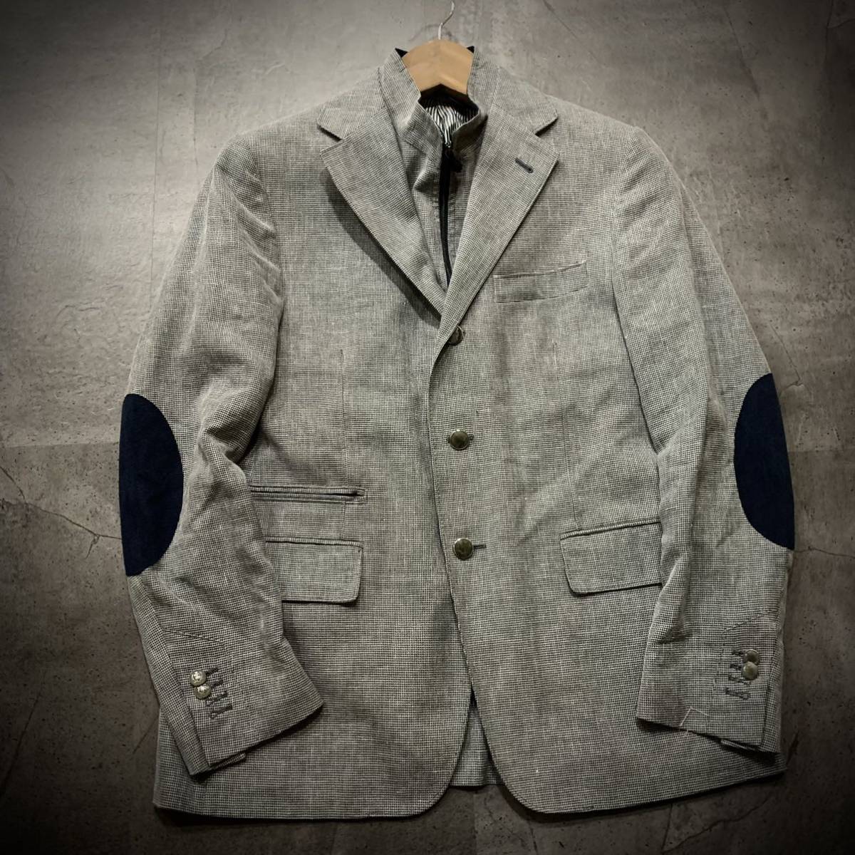 希少希少コルネリアーニ CORNELIANI ID テーラードジャケット 麻 春夏