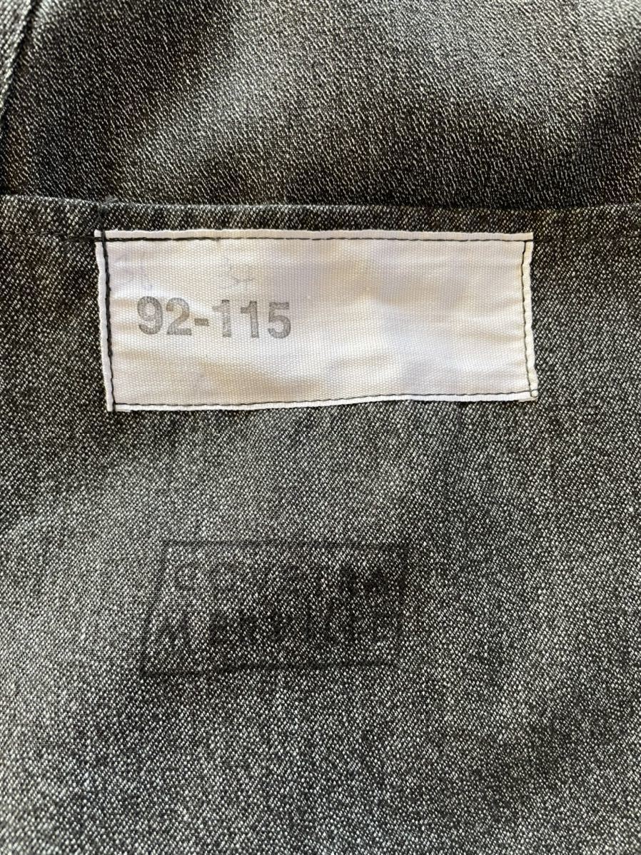 40s フランス軍 ブラックシャンブレーコート ごま塩 dead stock