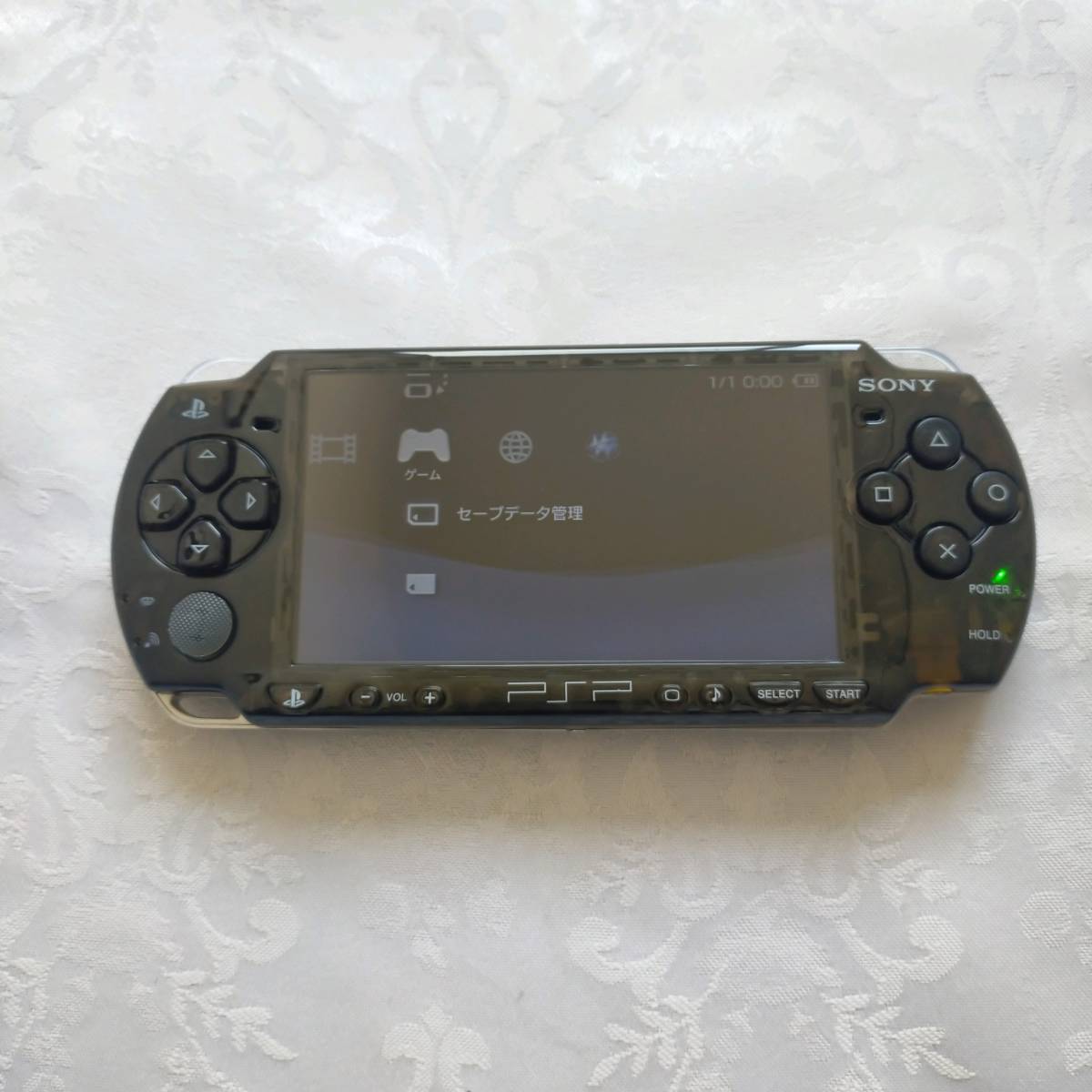 美品】【カスタム】PSP 3000 すぐ遊べるセット(クリアブラック)-