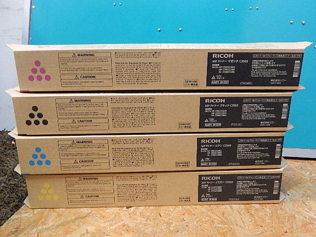 保管品 リコー純正品 imagio MP Pトナー C3503 CMYK 4色セット | www