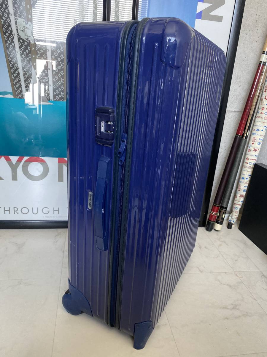 [ prompt decision / immediate payment ]RIMOWA Rimowa SALSA salsa 2 wheel suitcase divider attaching blue blue with translation 857.70 80L front later times 