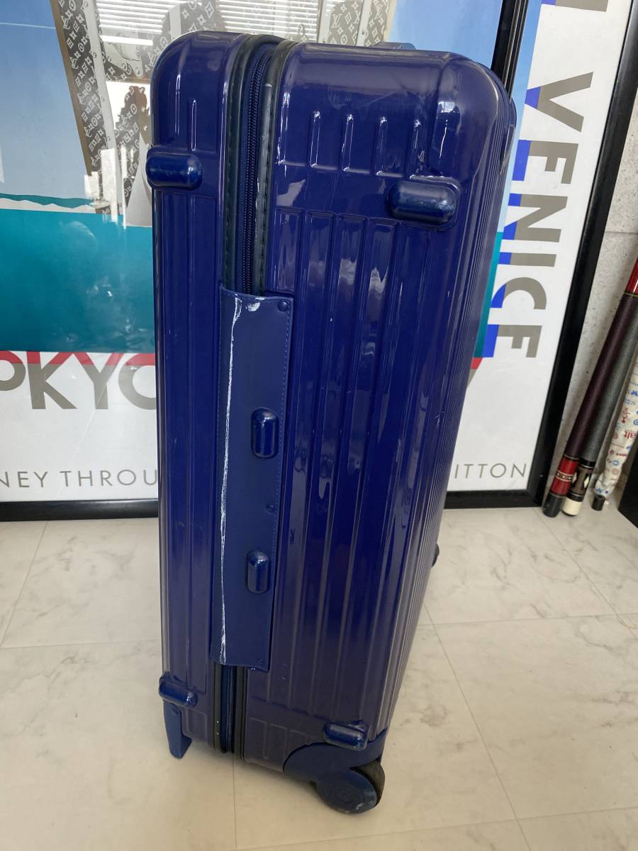 [ prompt decision / immediate payment ]RIMOWA Rimowa SALSA salsa 2 wheel suitcase divider attaching blue blue with translation 857.70 80L front later times 