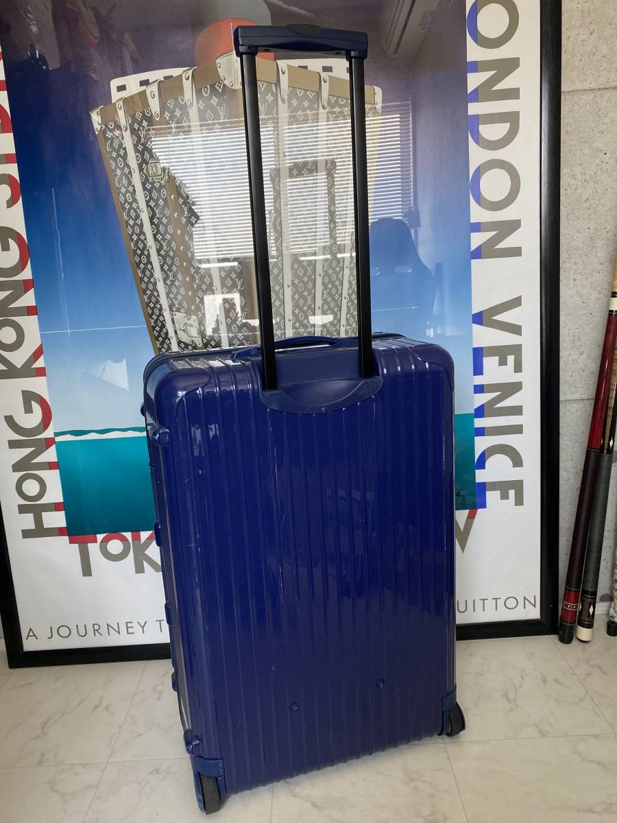 [ prompt decision / immediate payment ]RIMOWA Rimowa SALSA salsa 2 wheel suitcase divider attaching blue blue with translation 857.70 80L front later times 