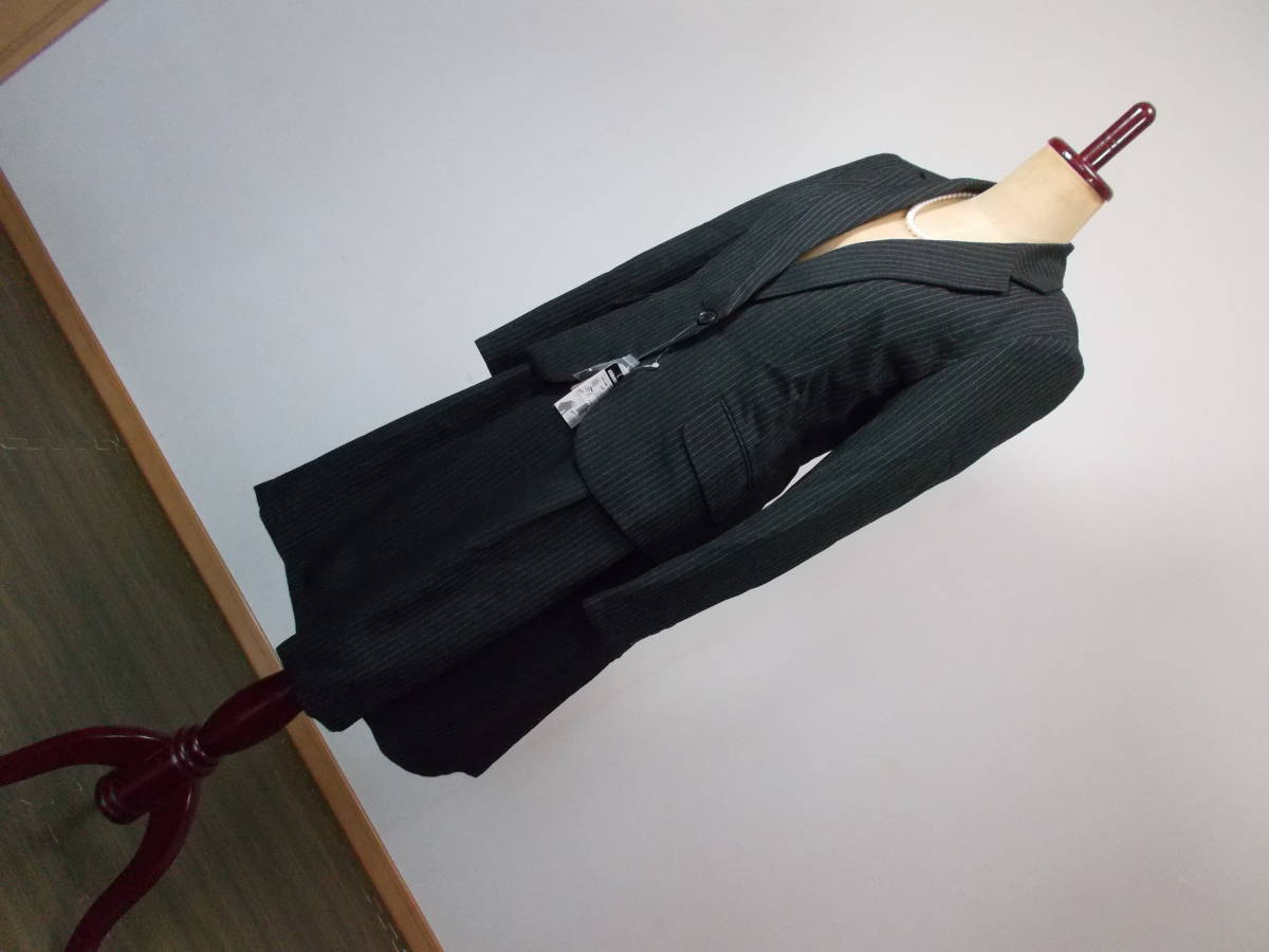 30-321 новый товар формальный костюм чёрный черный офис деловой костюм tailored jacket + юбка выставить lik route 9 номер M ходить на работу интервью ..