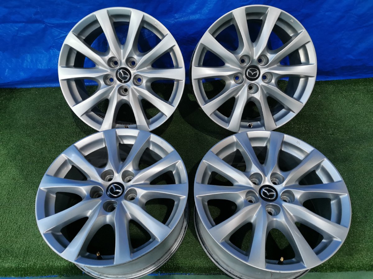 ○ ホイール 4本 マツダ 純正 アクセラ 17x7.5J+50 114.3 5H www.lram
