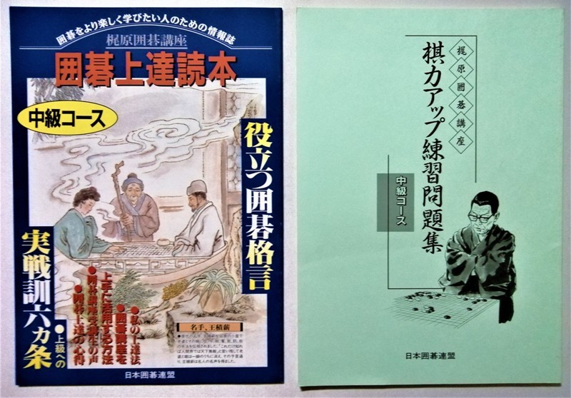 中古本 『 初段位挑戦 囲碁講座 中級コース 梶原武雄九段囲碁道場 』分冊１～６、ガイドブック、上達読本、碁力アップ練習問題集_画像6