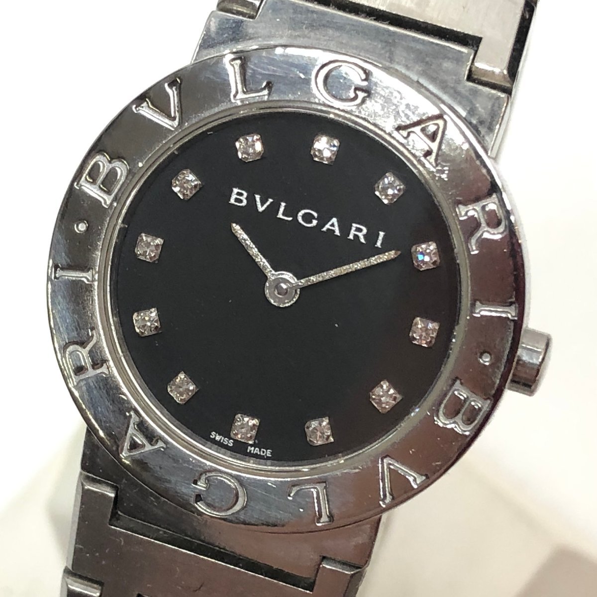 電池新品】BVLGARI ブルガリブルガリ BB26SS 12Pダイヤ クオーツ
