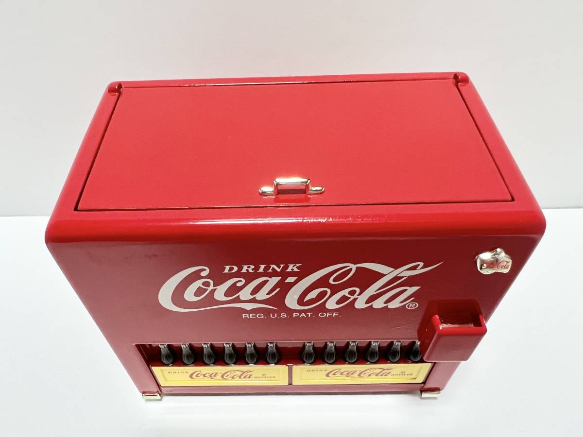 【レア♪ ジャンク品】ビンテージ コカコーラ クーラーボックス型コインバンク Coca-Cola_画像4