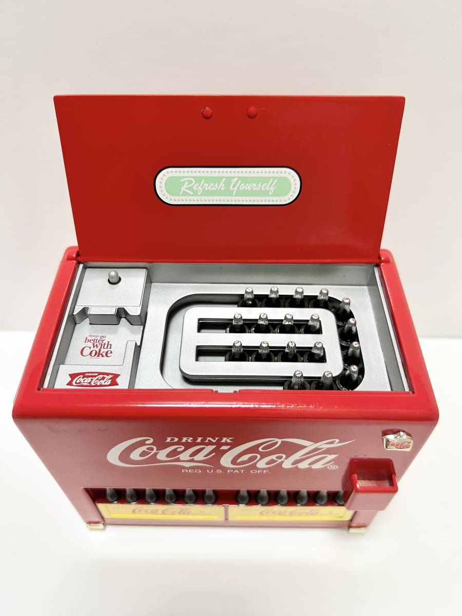 【レア♪ ジャンク品】ビンテージ コカコーラ クーラーボックス型コインバンク Coca-Cola_画像3