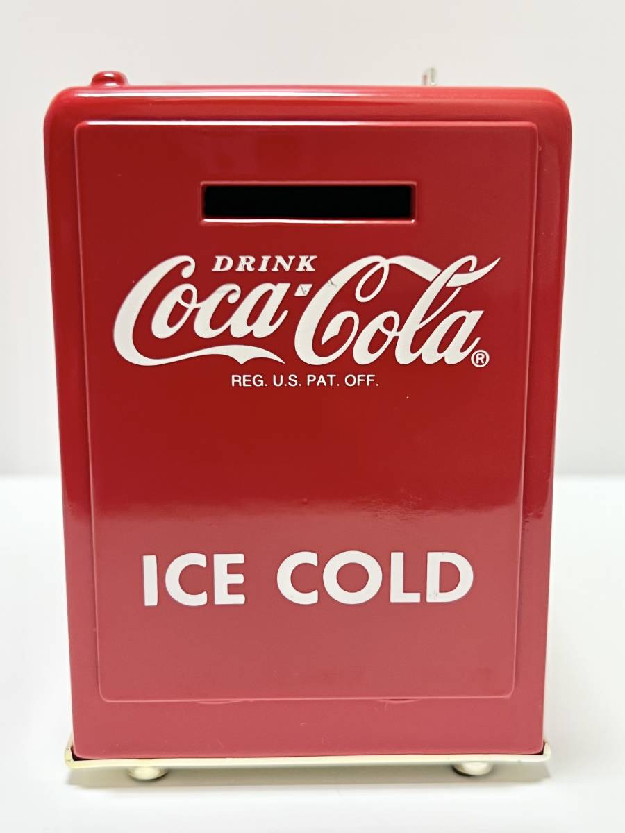 【レア♪ ジャンク品】ビンテージ コカコーラ クーラーボックス型コインバンク Coca-Cola_画像5