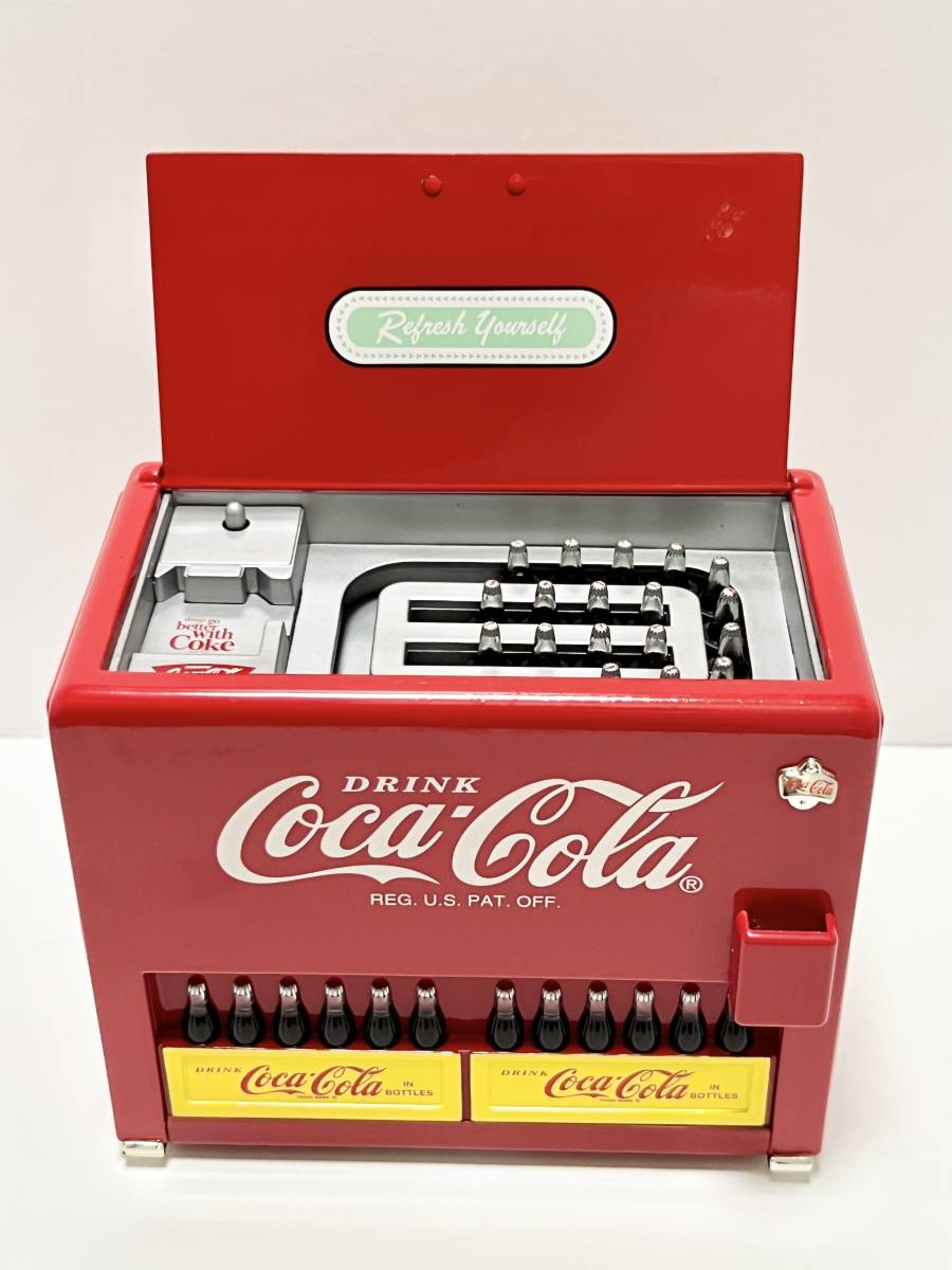 【レア♪ ジャンク品】ビンテージ コカコーラ クーラーボックス型コインバンク Coca-Cola_画像1