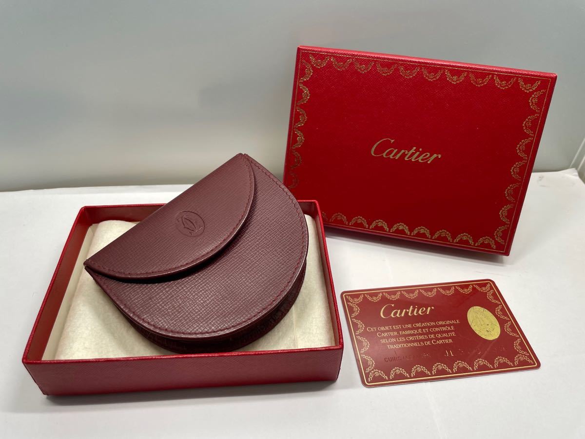 美品】カルティエ マストライン 半円 コインケース 小銭入れ