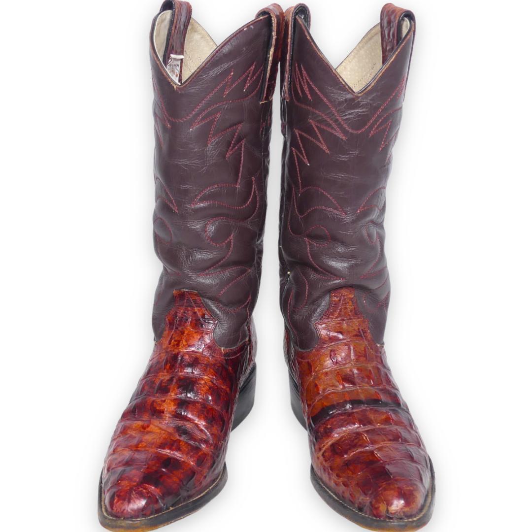  prompt decision *RANGER*S*24.5cm rank leather western boots Ranger z men's red black ko original leather kau Boy boots leather long boots pekos heel 