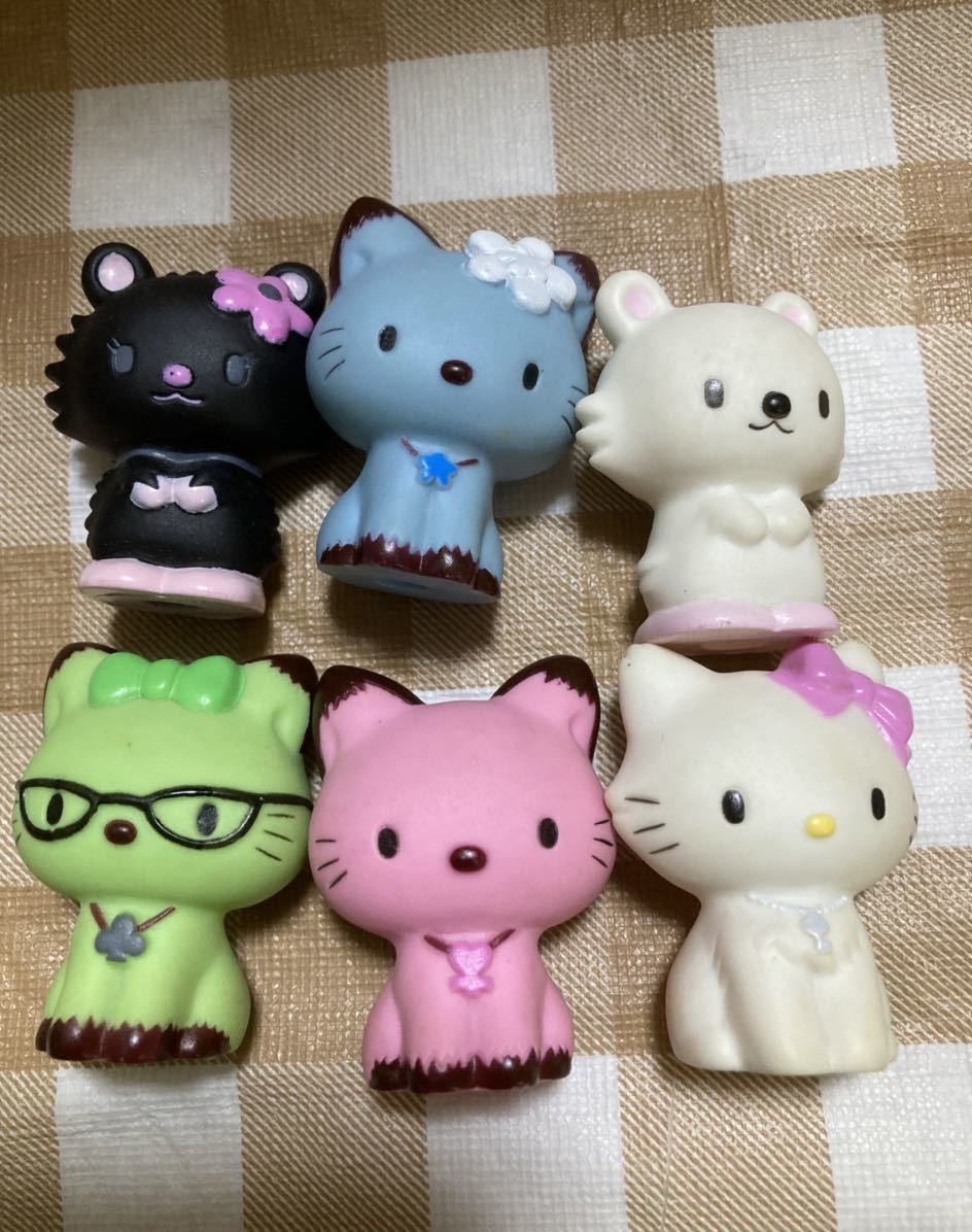 日本産】 チャーミーキティ&フレンズ フィギュア ソフビ人形セット