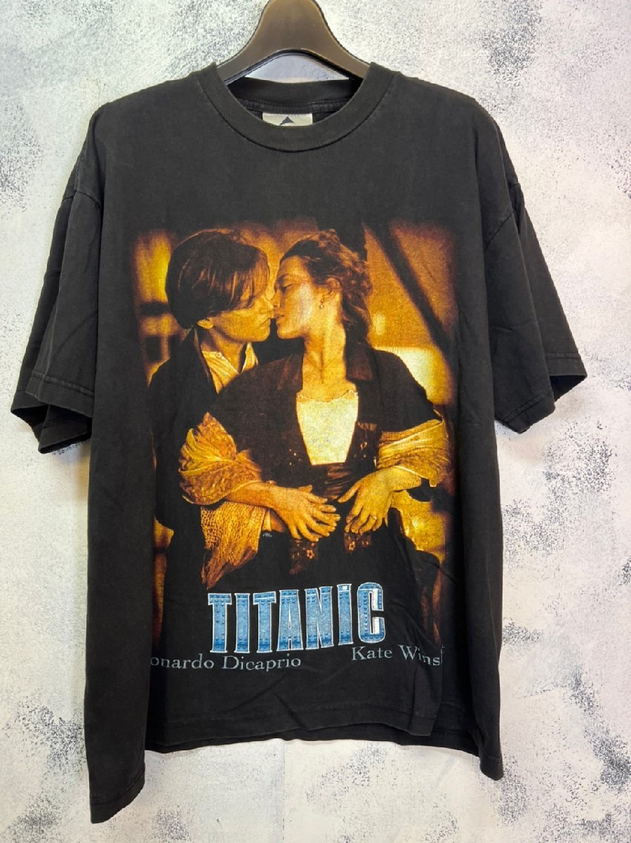 TITANIC タイタニック×PIMPO VINTAGE ビンテージ Tシャツ ディカプリオ 両面プリント