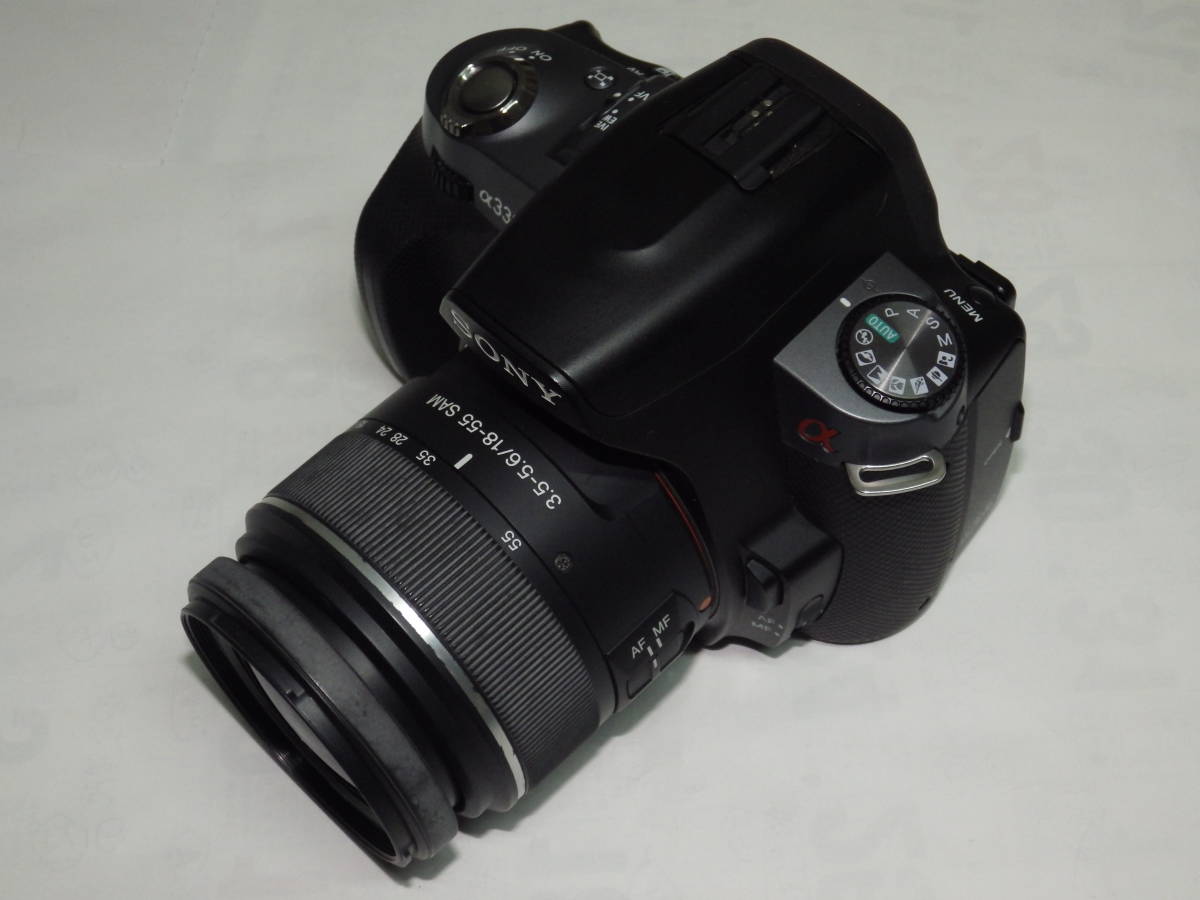 ■中古 デジタル一眼レフ ソニーα330 黒◆SONY DSLR-A330◆レンズDT18-55mm◆スマートテレコン◆チルト液晶◆動作確認済■の画像1