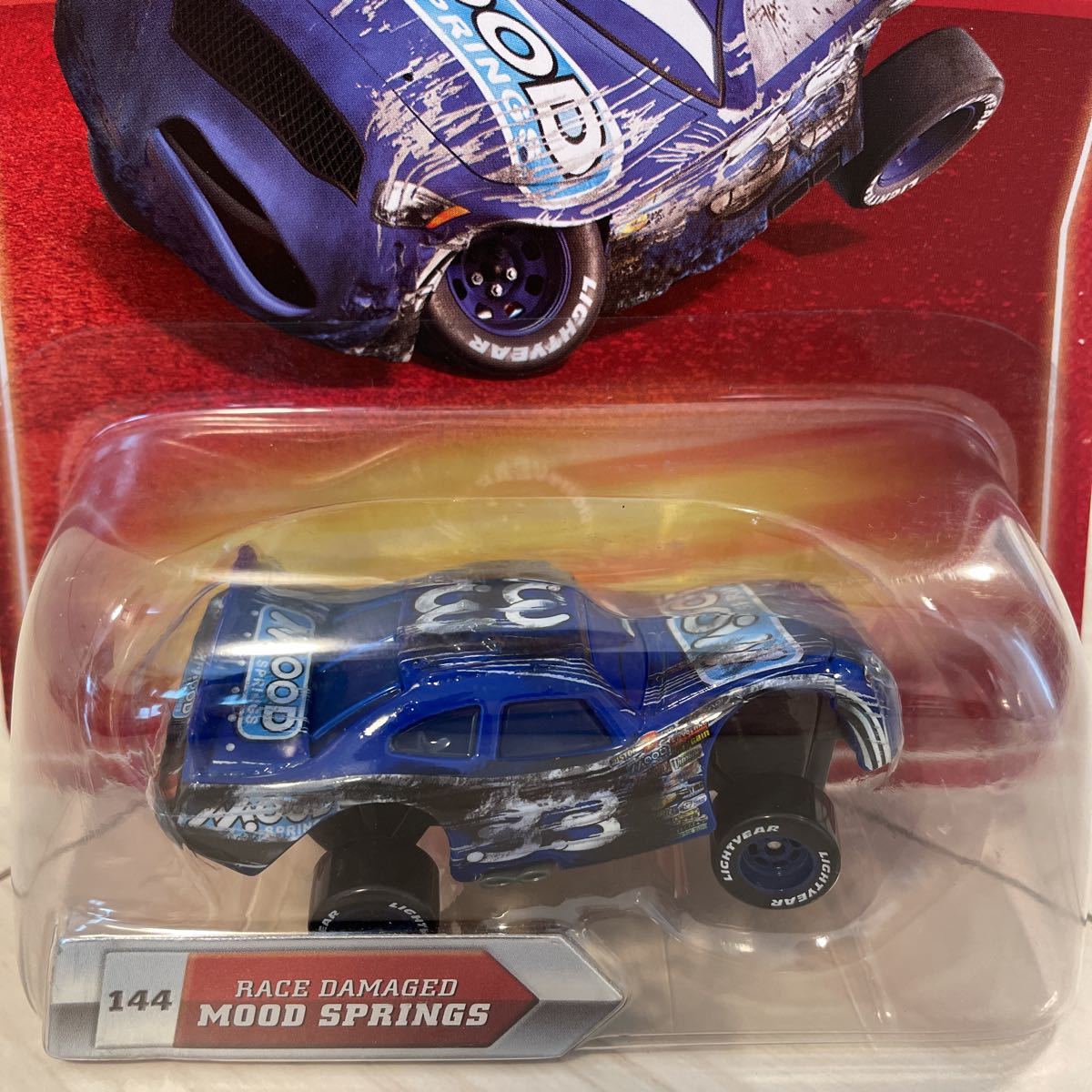 マテル カーズ RACE DAMAGED MOOD SPRINGS ミニカー キャラクターカー