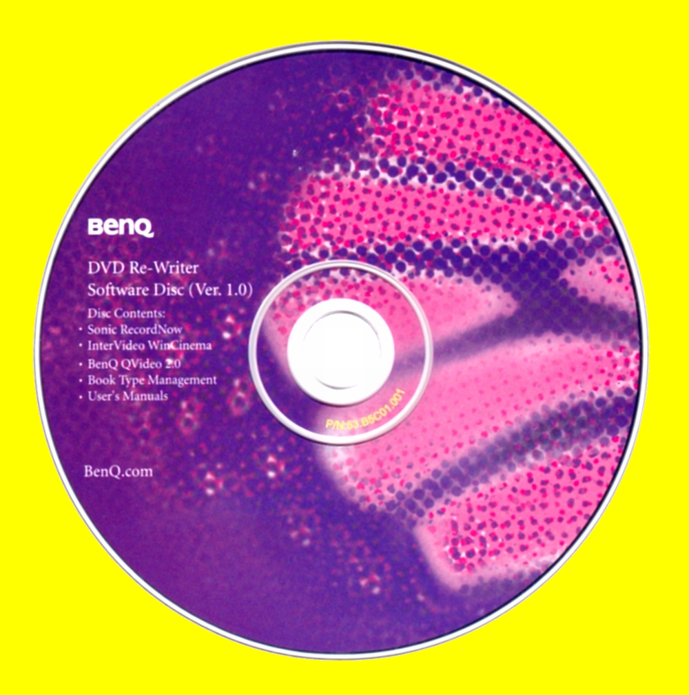 BenQ DVD Re-Writer ソフトウェア_画像1