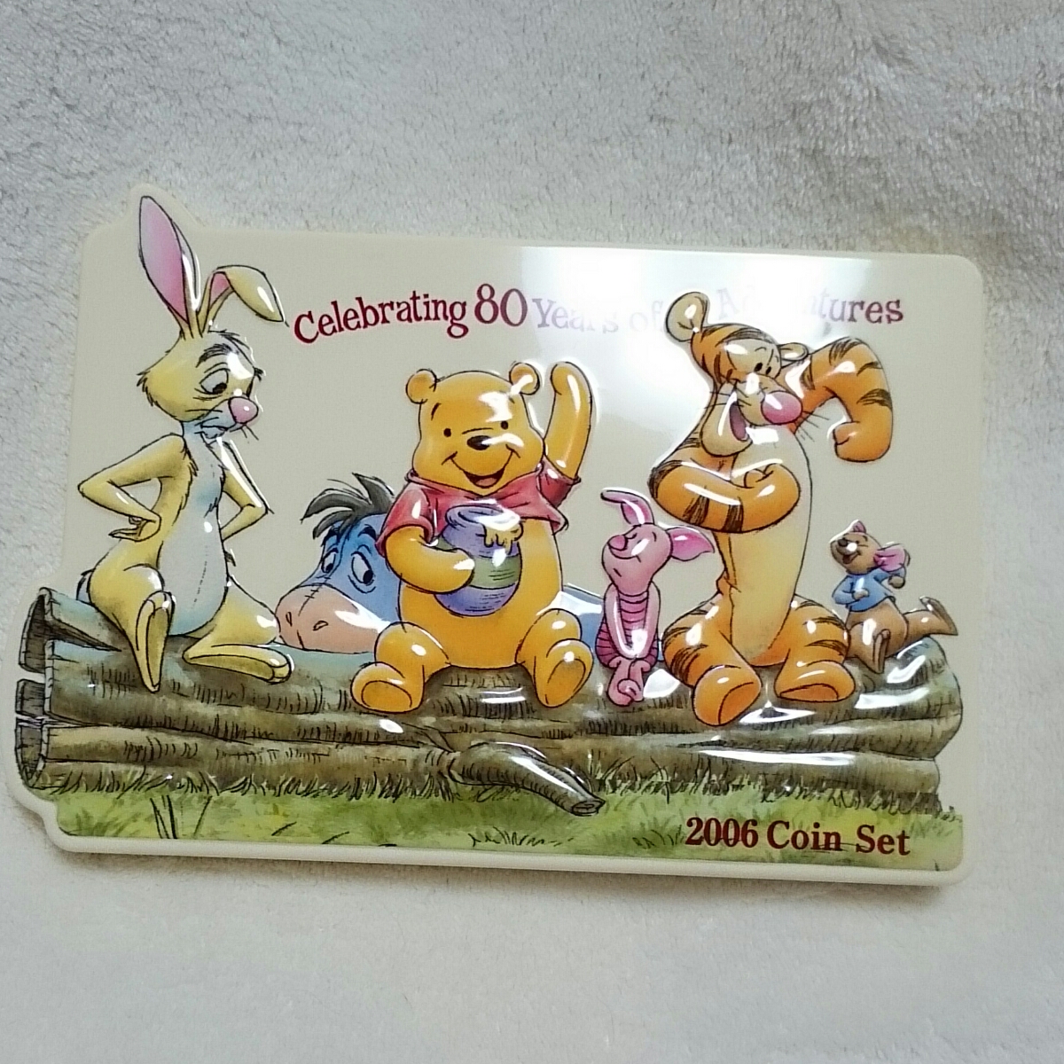  Disney Pooh 2006 80 anniversary Anniversary commemorative coin case only interior picture frame Tiger i-you Winnie The Pooh 
