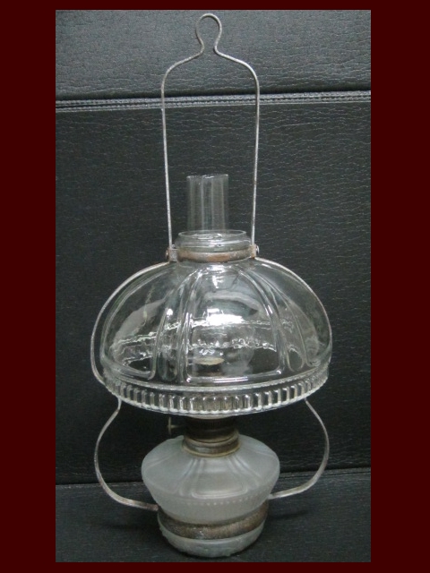  hanging weight lamp old oil lamp old glass bubble glass 