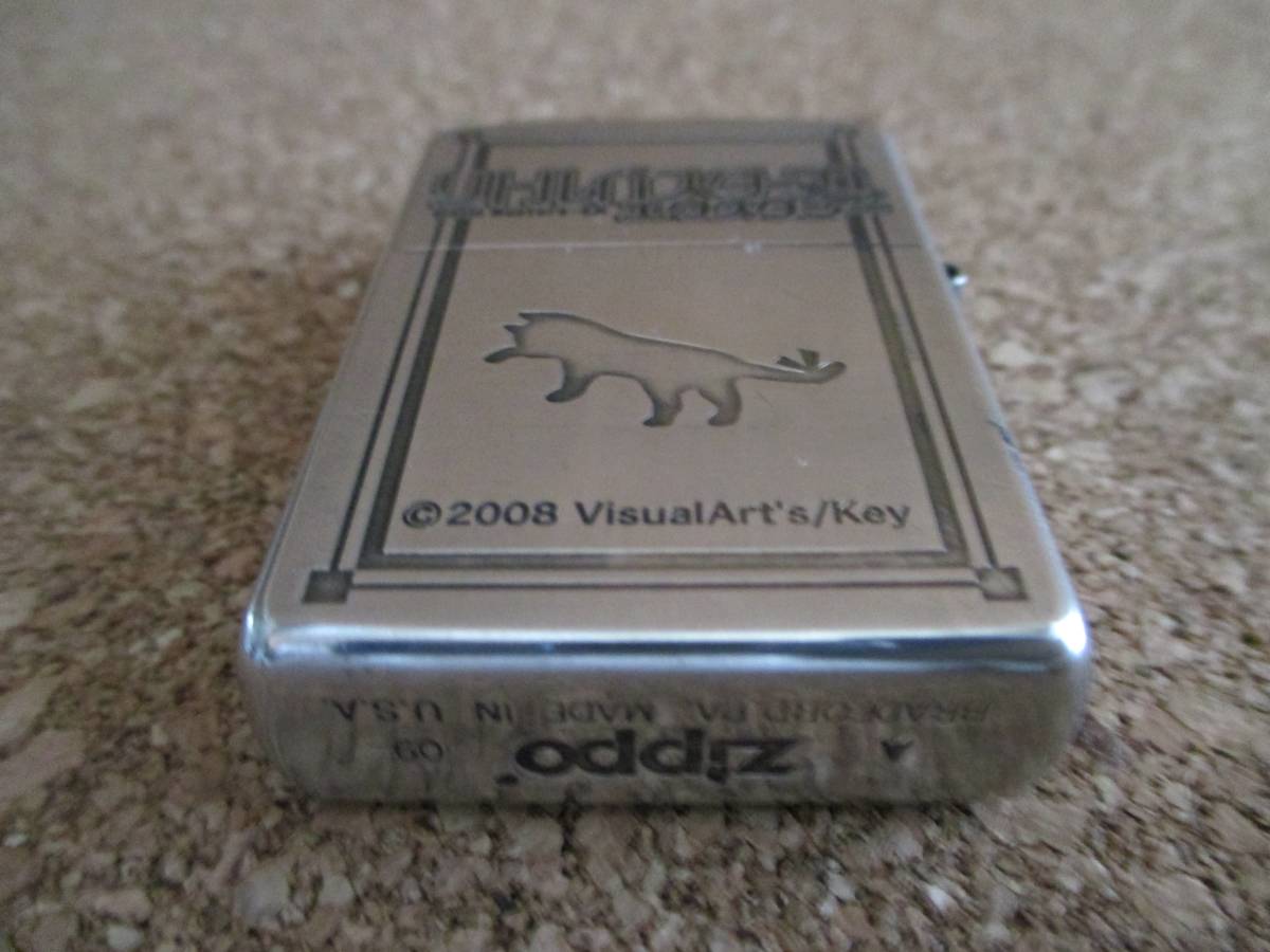 ZIPPO 『LITTLE BUSTERS！ECSTASY』2009年1月製造 朱鷺戸沙耶 猫 リトルバスターズ エクスタシー オイルライター ジッポー 廃版激レア_画像2