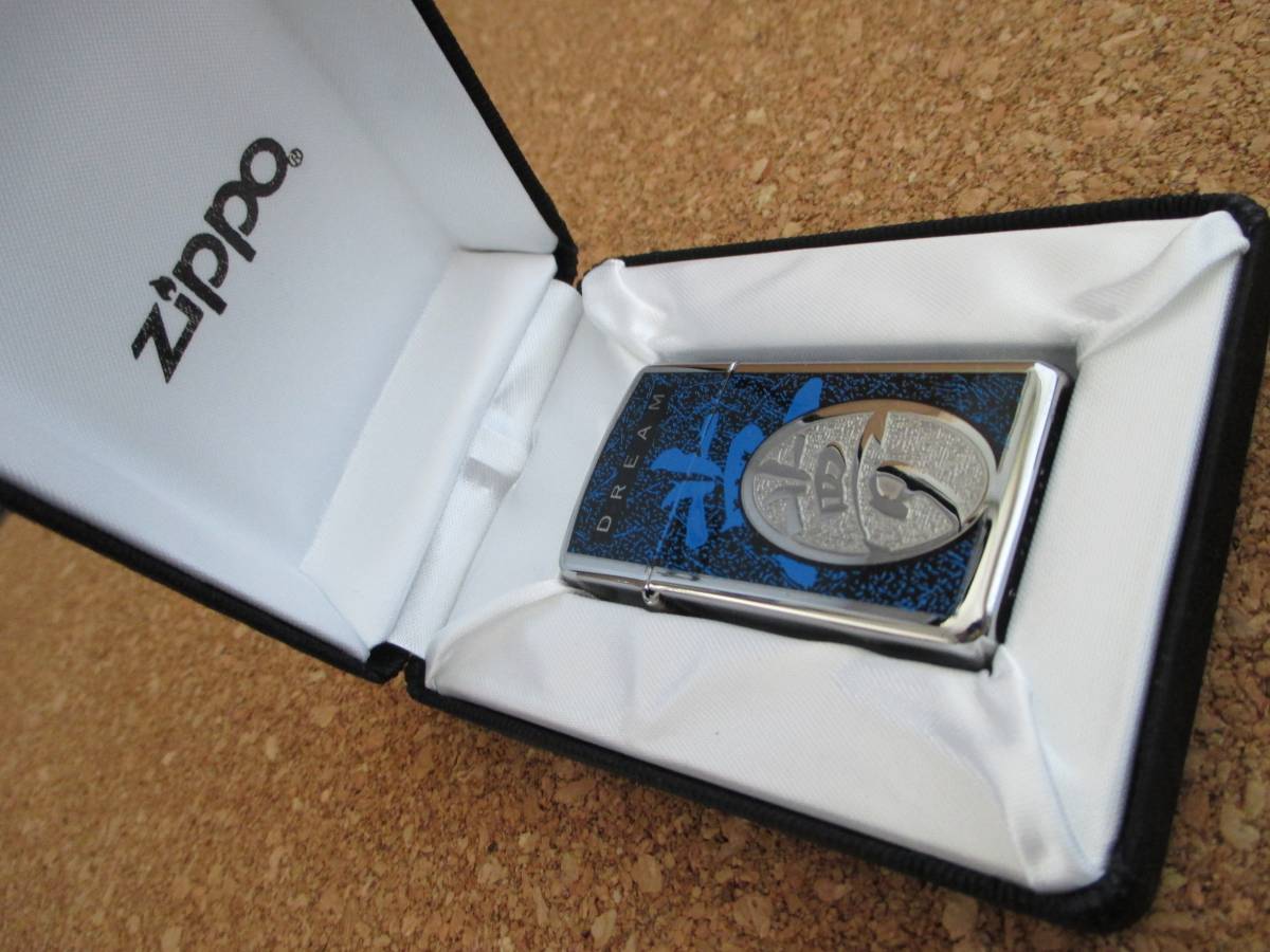 ZIPPO 『DREAM ドリーム 夢』 2009年7月製造 スリムタイプ 希望 目標達成 オイルライター ジッポ 廃版激レア 未使用品_画像1