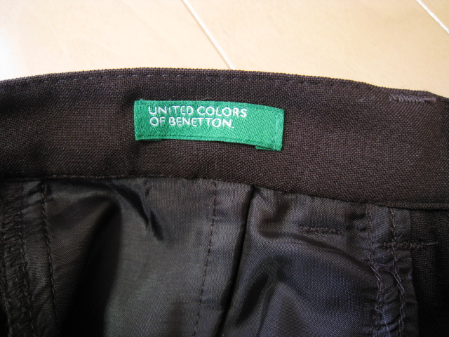 【美品】★UNITEDCOLORS OF BENETTON★ユナイテッド カラーズ オブ ベネトン☆イタリア製 レディースパンツ 茶ブラウン 40_画像5