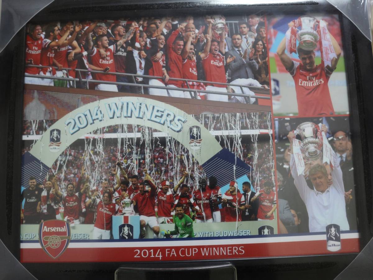 【送料無料】 Arsenal FA cup 2014 記念フレーム_画像1