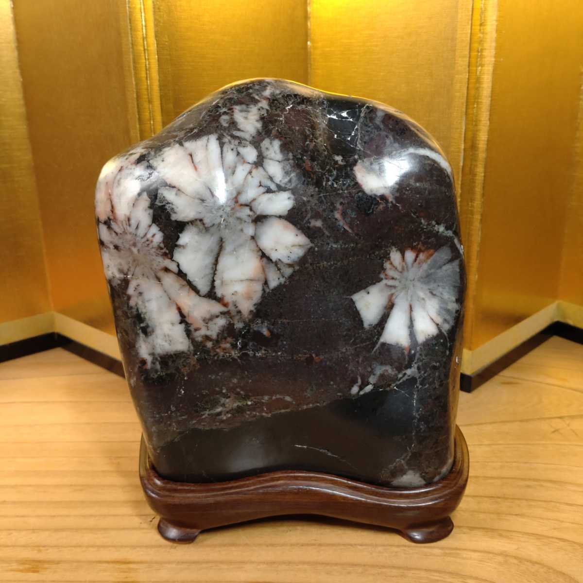 菊花石 岐阜県根尾谷産6.5㌔ 鑑賞石 観賞石 鉱物 天然石 水石 盆石
