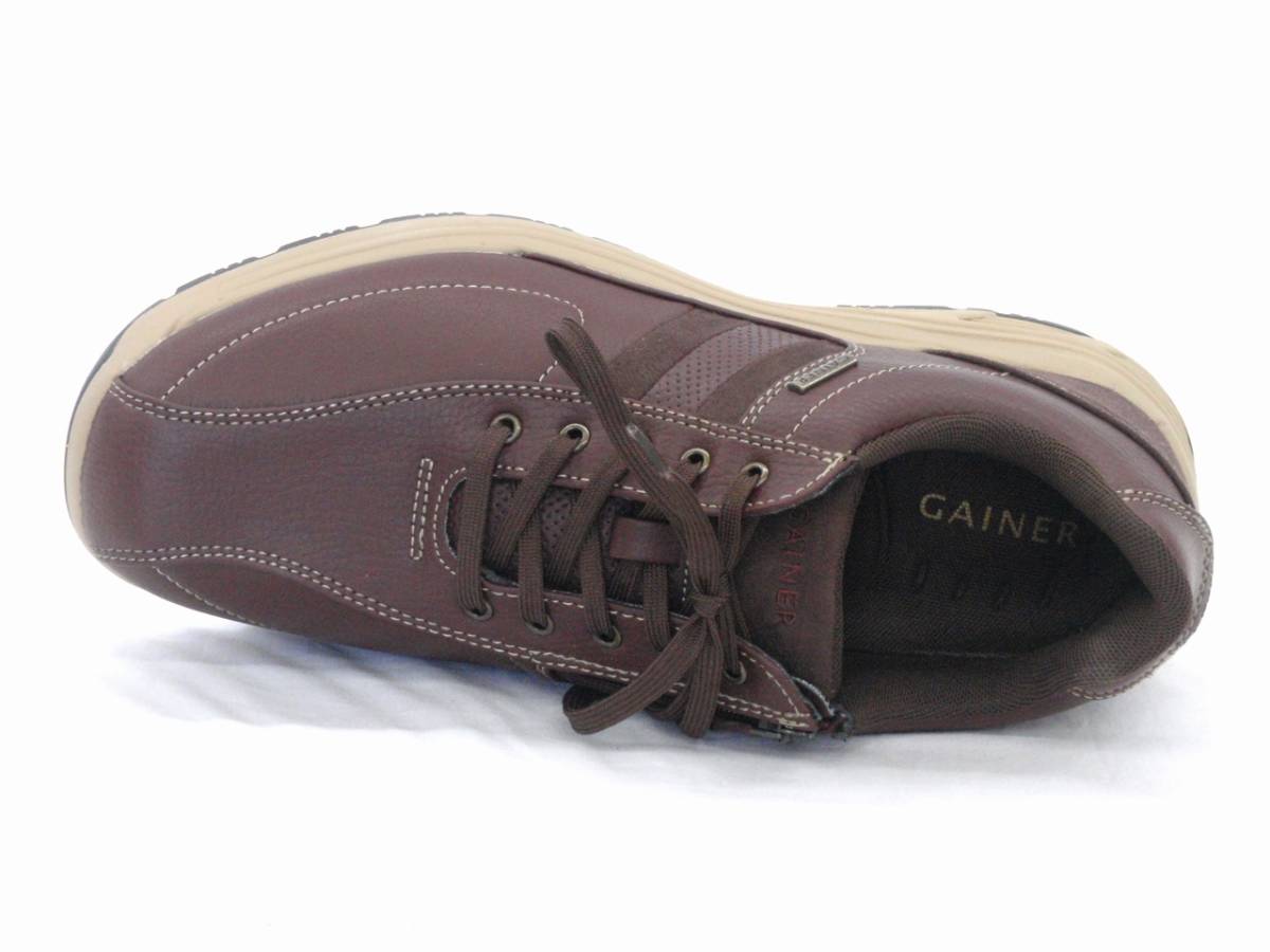 geina-012 красный Brown 27.0cm GAINER прогулочные туфли застежка-молния есть 