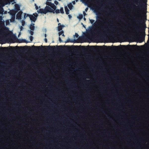 藍染 刺し子 テーブルクロス 大判 タペストリー マルチカバー 横幅約140cm 縦幅約180cm 綿 【t-3】の画像7