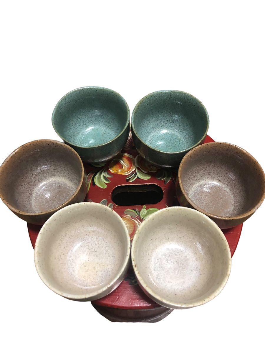 小鉢 3色セット×2 陶器 お皿 茶道具_画像1
